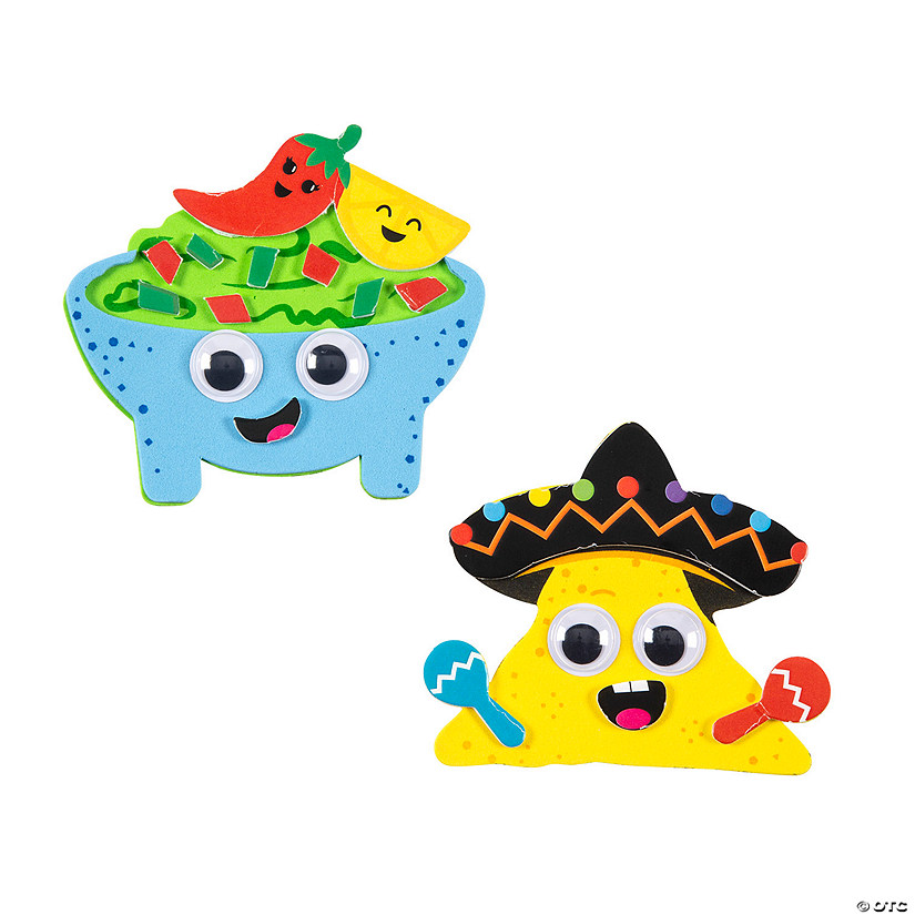 Silly Fiesta Food  Magnet Craft Kit - Makes 12 Image