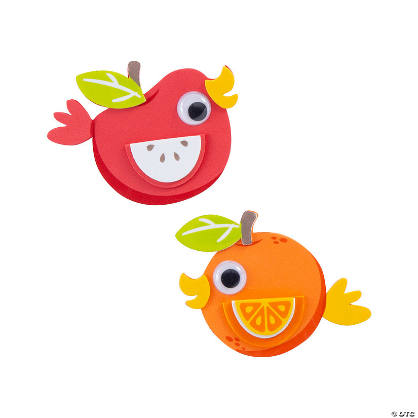 Silly Fruit Bird Magnet Craft Kit - Makes 12 Image