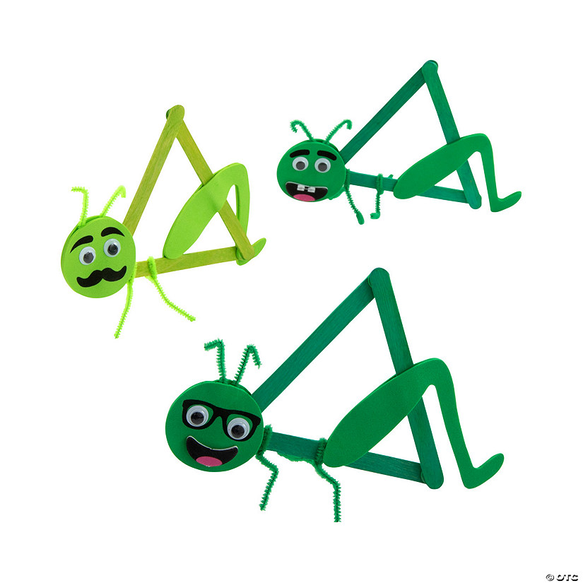 Silly Grasshopper Craft Kit - Makes 12 Image