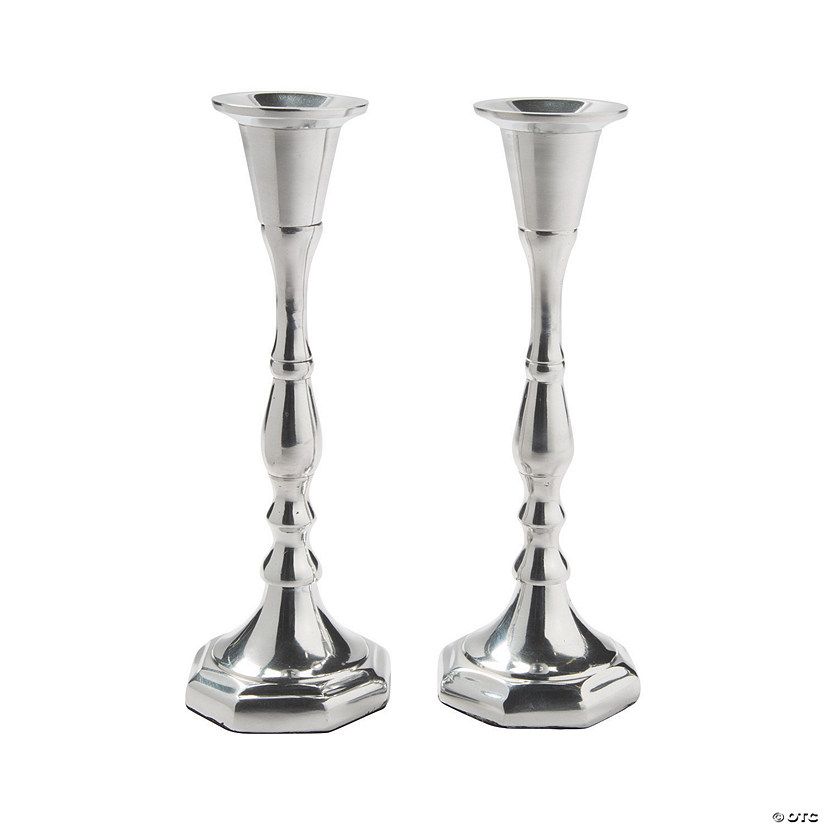 Silver Candle Holder Set - 2 Pc. Image