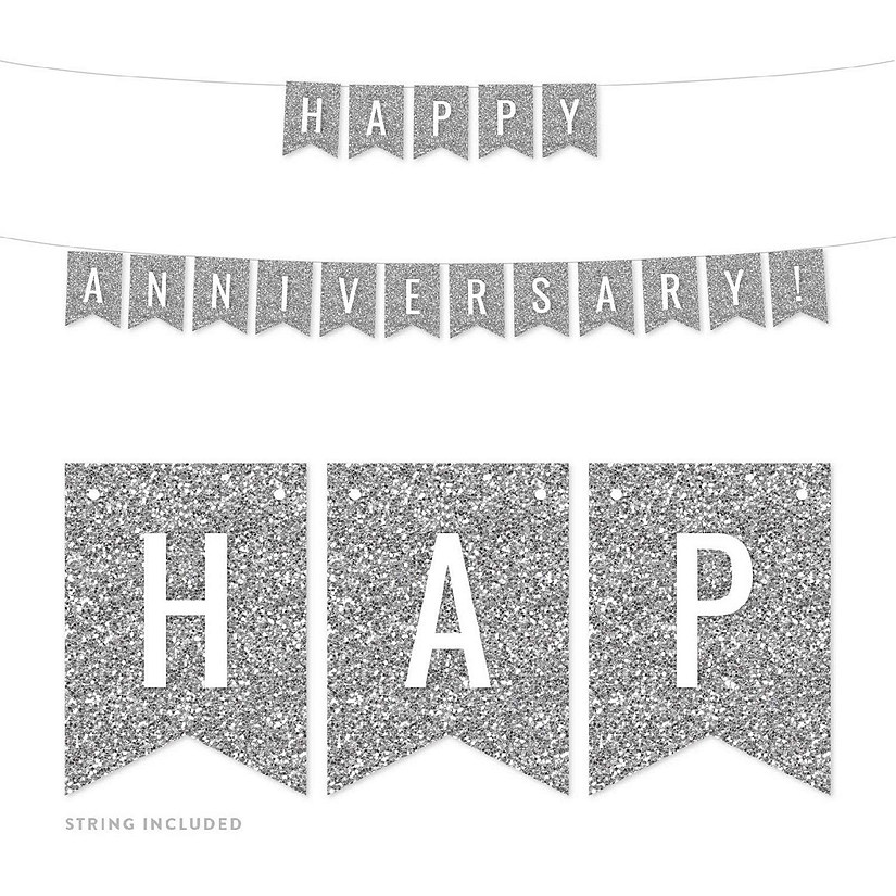 Silver Congratulations Pennant - 4 x 5.5 Inch Image