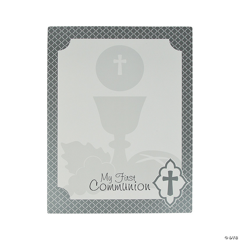 Silver Cross First Communion Sign In Sheet Image