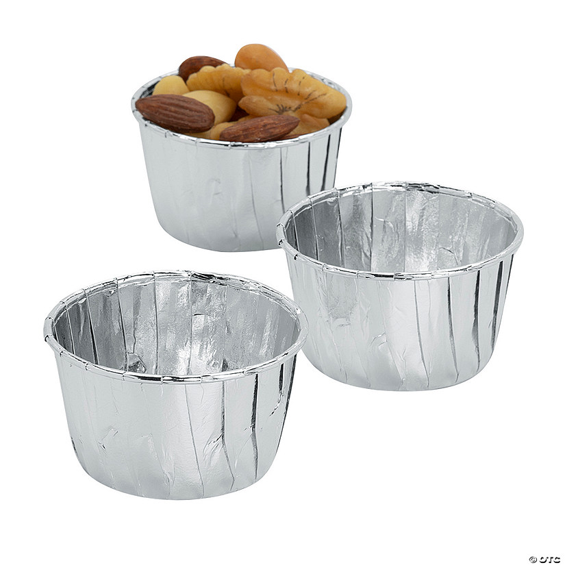 Silver Foil Treat Cups - 25 Pc. Image