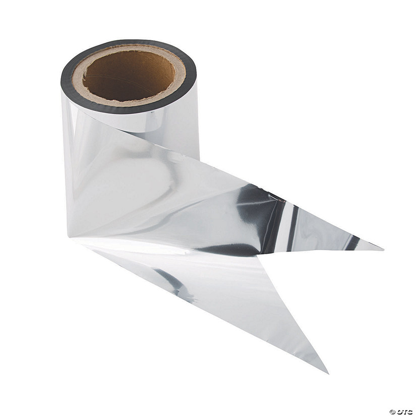 Silver Metallic Foil Streamer Image