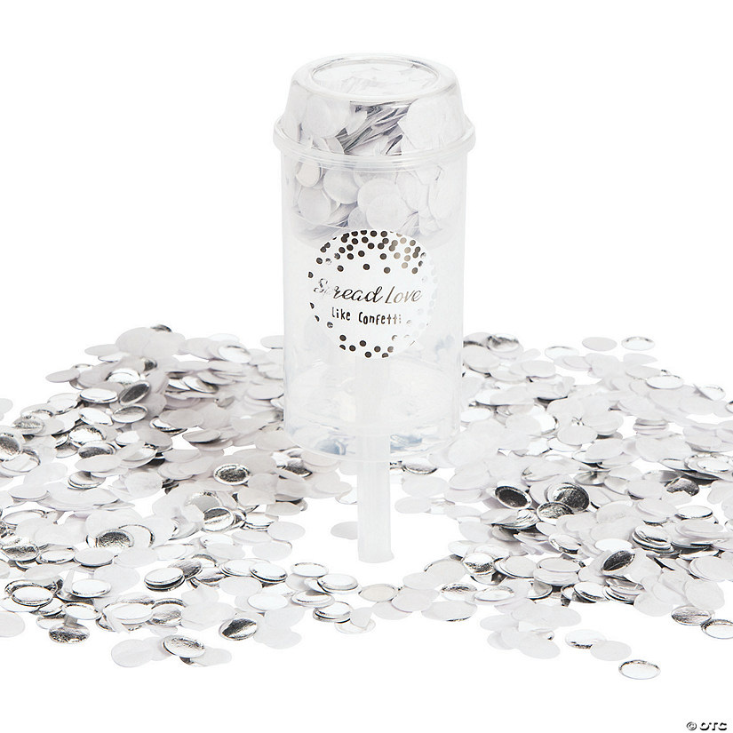 Silver Push-Up Party Confetti - 2 Pc. Image