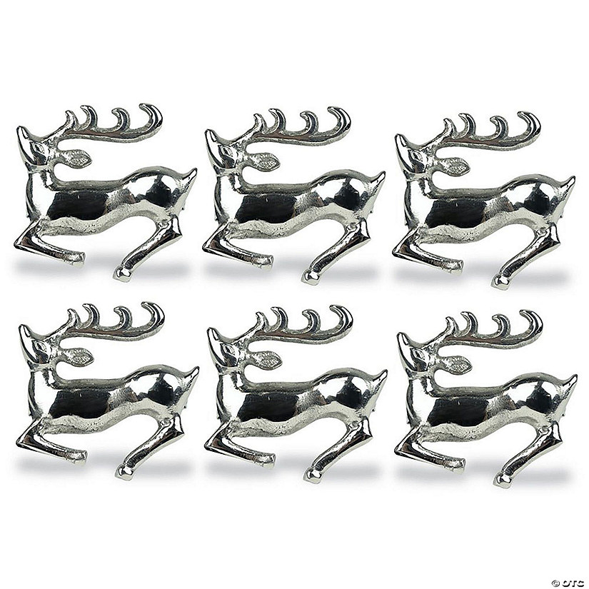 Silver Stag Napkin Ring (Set Of 6) Image