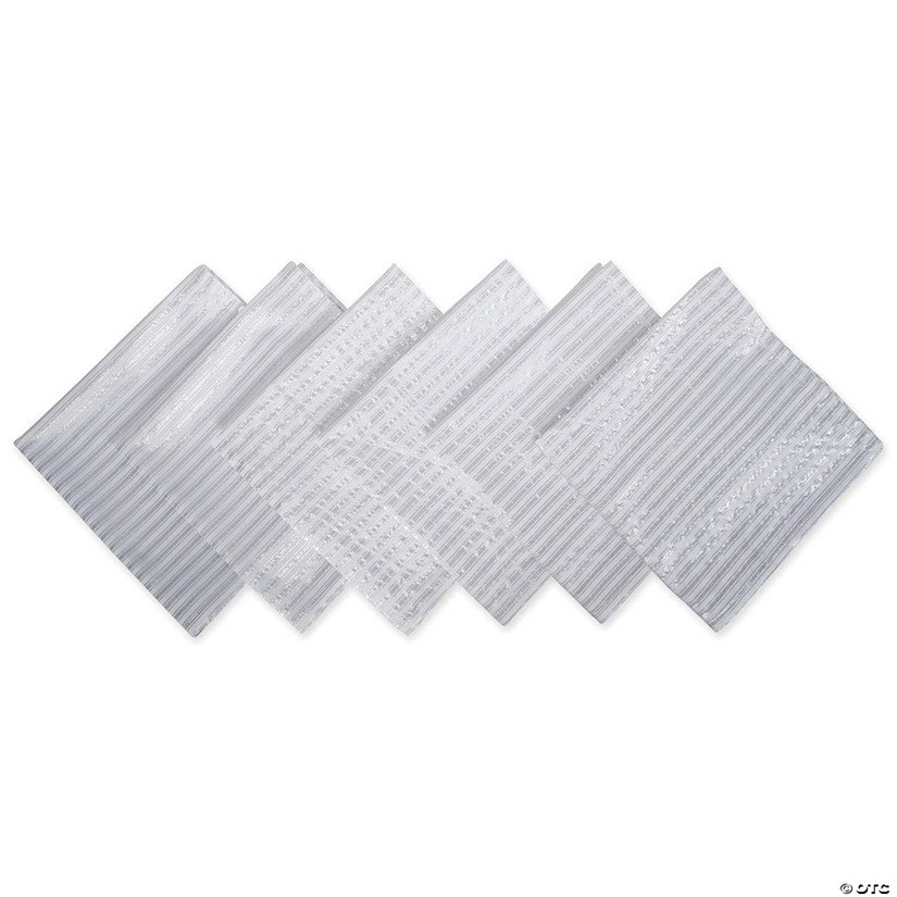 Silver Stripe Napkin (Set Of 6) Image