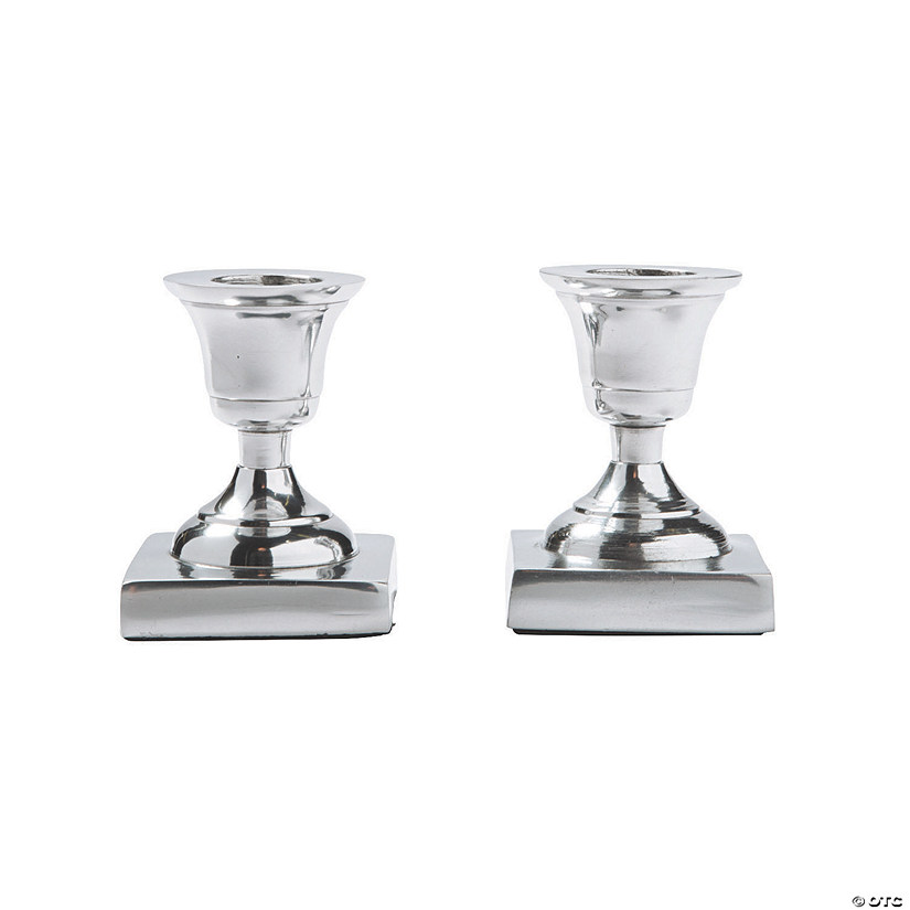 Silver Taper Candle Stands Oriental Trading