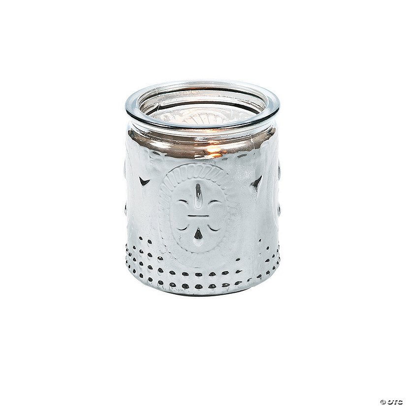 Silver Vintage Votives Oriental Trading