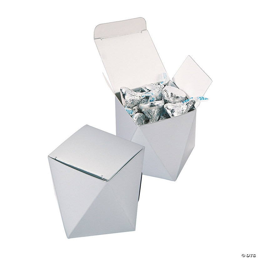 Silver Wedding Favor Boxes - Discontinued