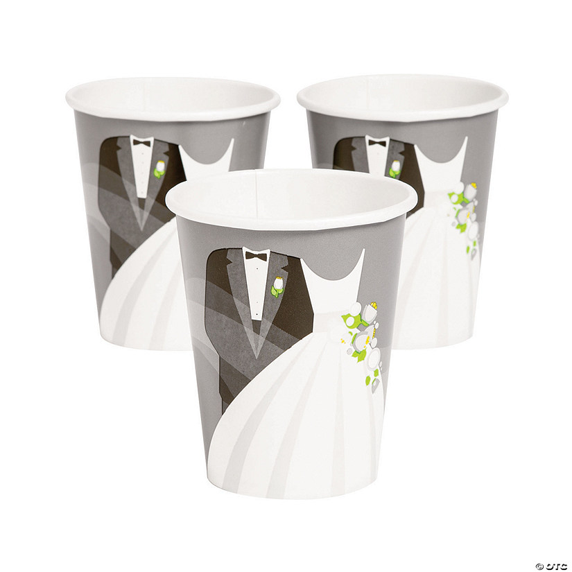 Silver Wedding Paper Cups Oriental Trading