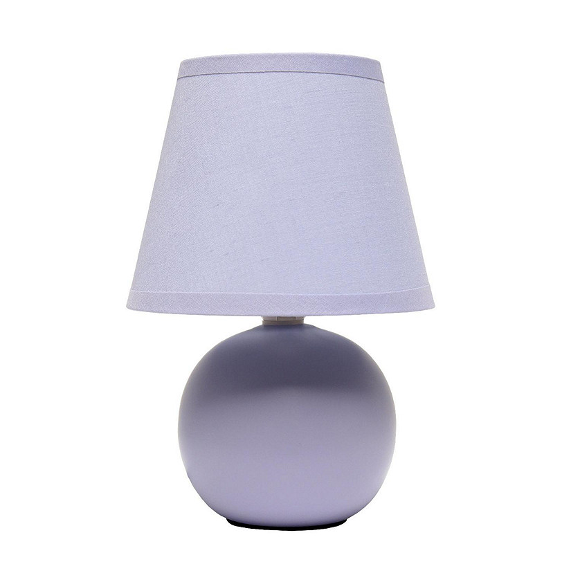 Simple Designs Mini Ceramic Globe Table Lamp Image