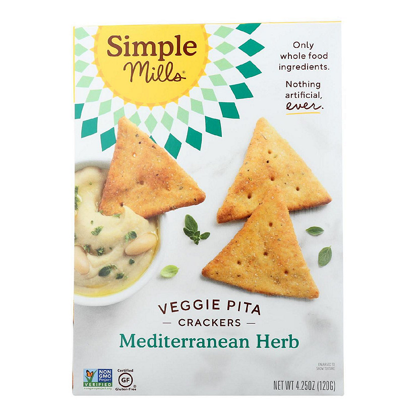 Simple Mills - Cracker Pita Medit Herb - Case of 6-4.25 OZ Image