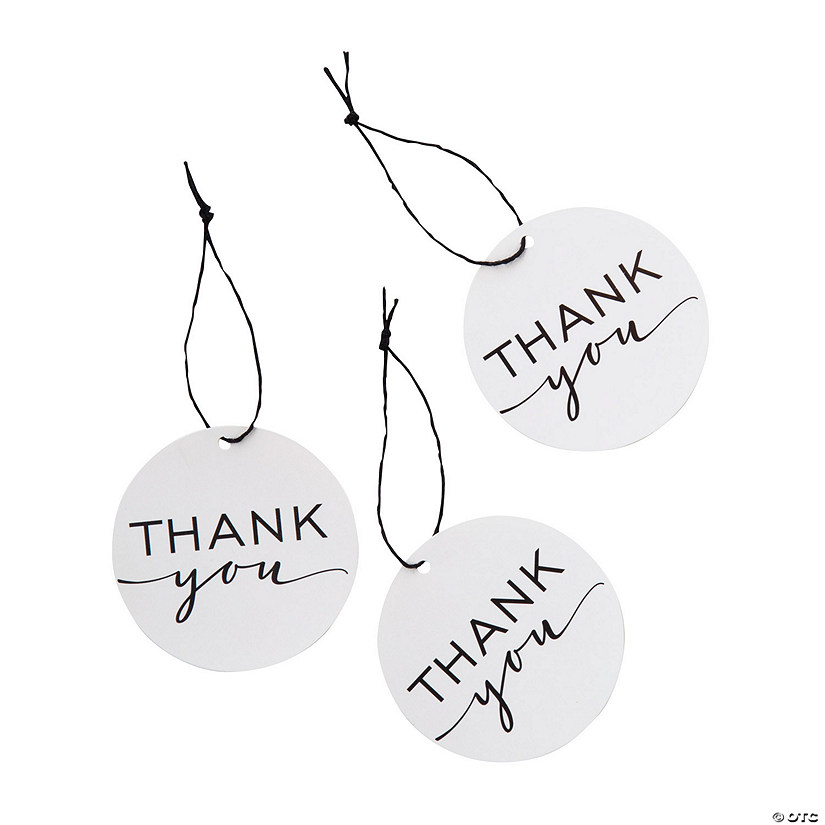 Simple Thank You Favor Tags - 24 Pc. Image