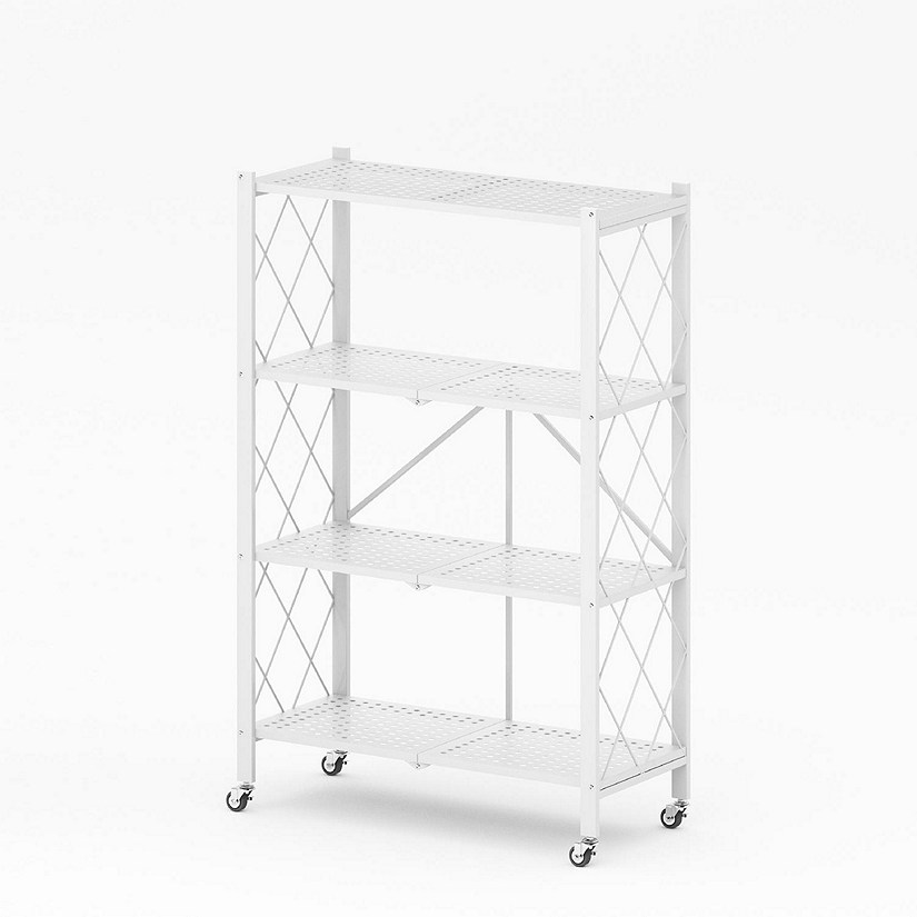 SimpliFurnished 4TIER SHELF WHITE Oriental Trading