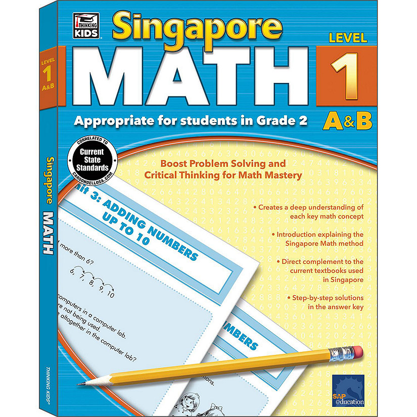 Singapore Math 2nd Grade Math Workbook, Addition, Subtraction, Multiplication and More for Homeschool or Classroom Image