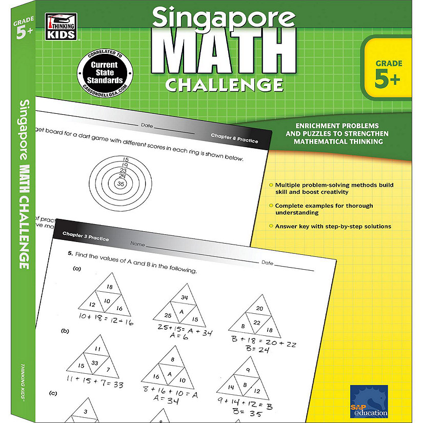 Singapore Math Challenge, Grades 5 - 8 Image