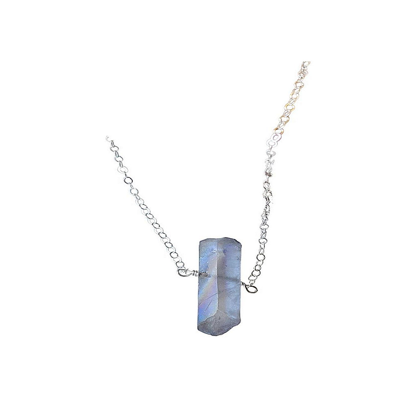 SingleRaw Mystic Grey Quartz Necklace Image