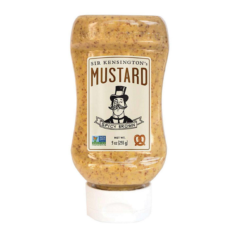 Sir Kensington's Mustard - Spicy Brown Squeeze Bottle - Case of 6 - 9 oz Image