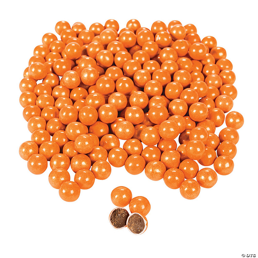 Sixlets<sup>&#174;</sup> Sparkling Orange Chocolate Candy - 1184 Pc. Image