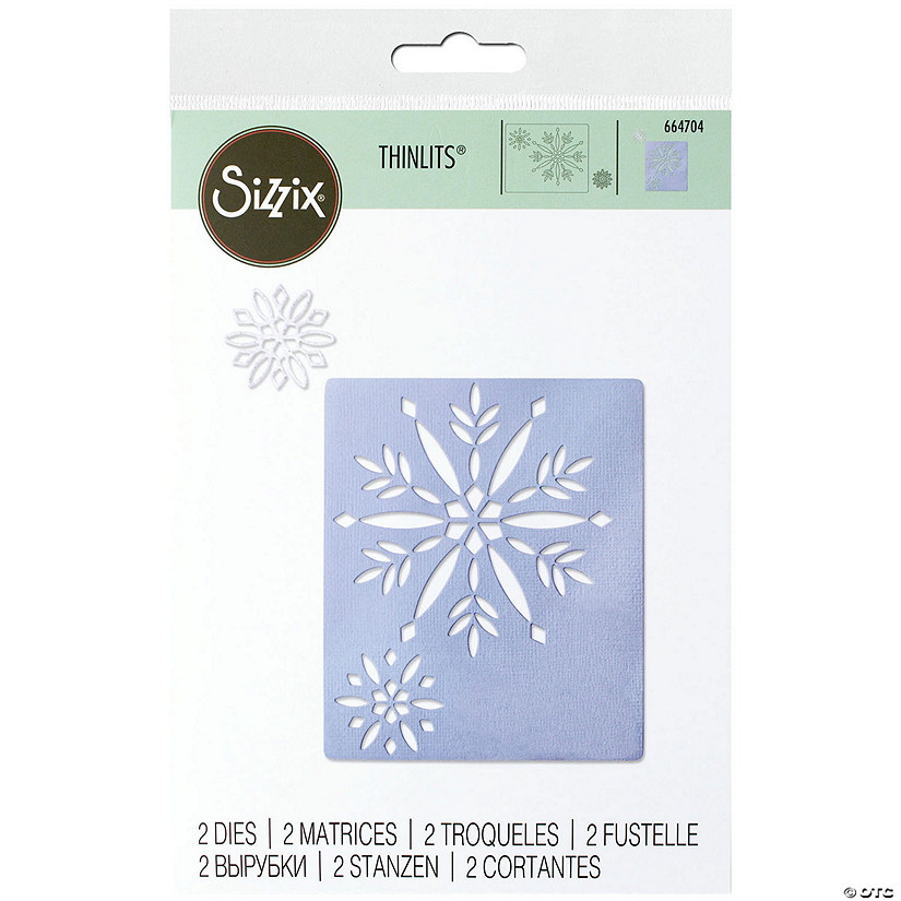 Sizzix Die Thinlits Cut-Out Snowflakes Image