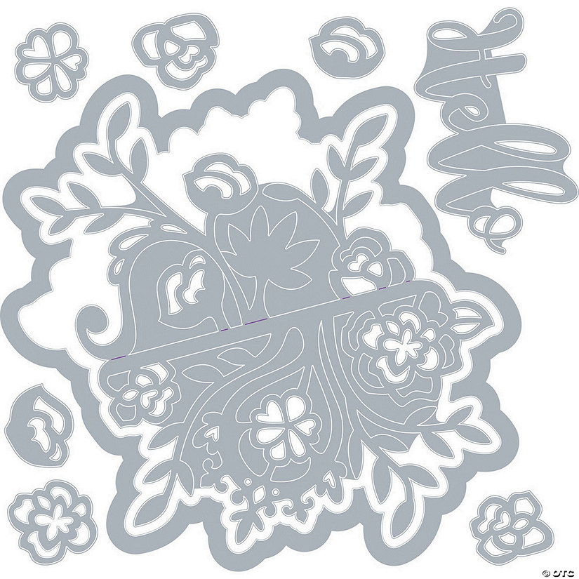 Sizzix Thinlits Dies By Katelyn Lizardi-Floral Bunch Flip & Fold Image