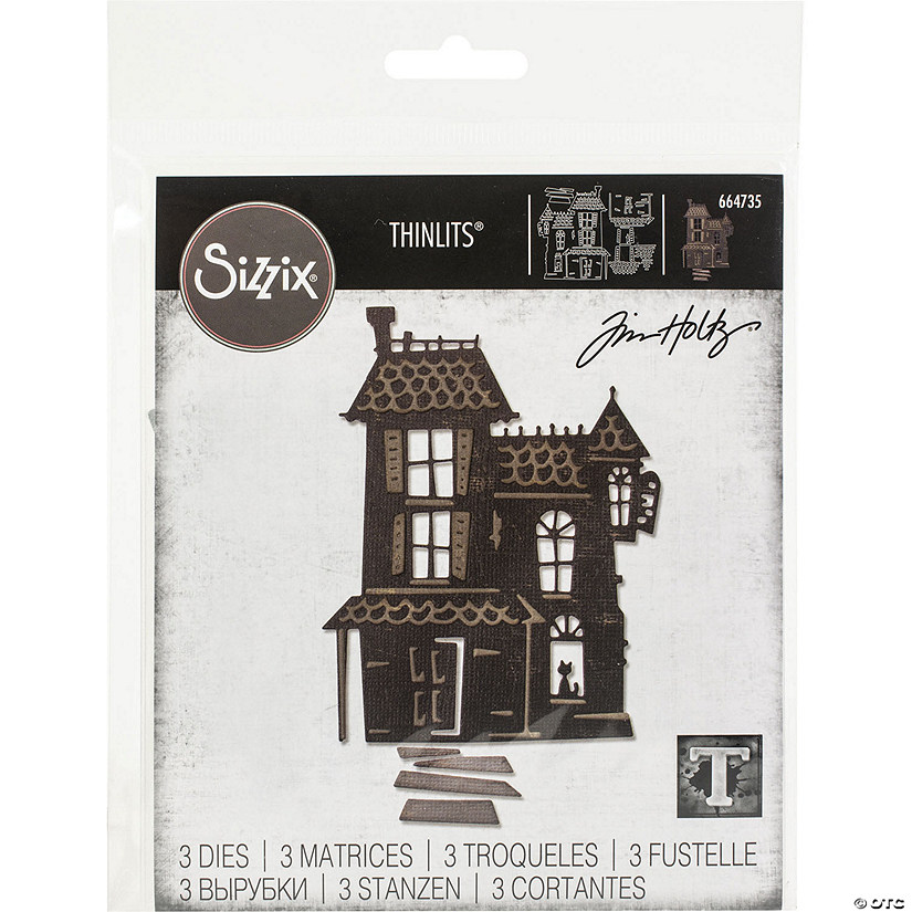Sizzix Thinlits Dies By Tim Holtz, Haunted, Set of 3 Image