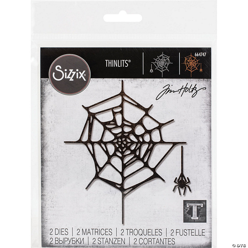 Sizzix Thinlits Dies By Tim Holtz Spider Web, 2 Pack Image