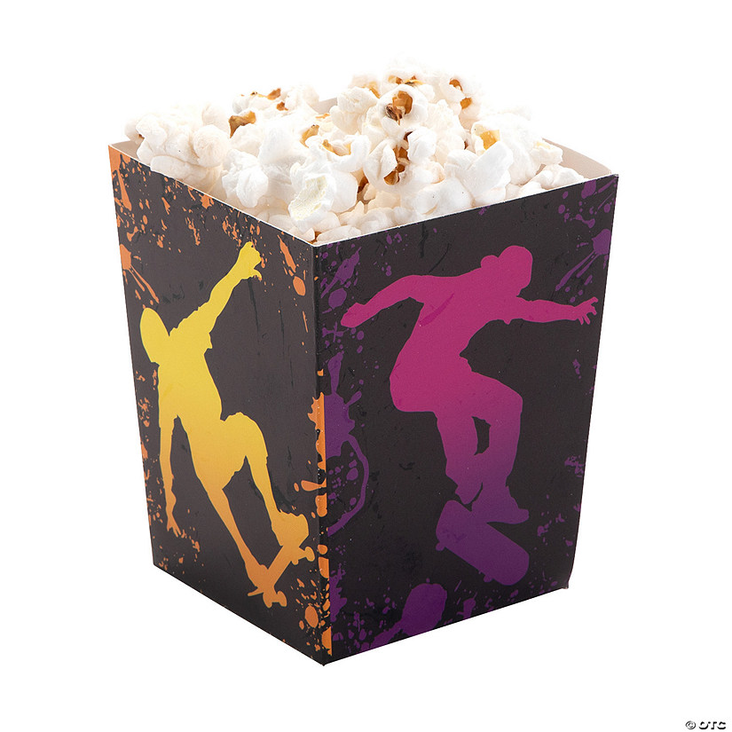 Skateboard Popcorn Boxes - 24 Pc. Image