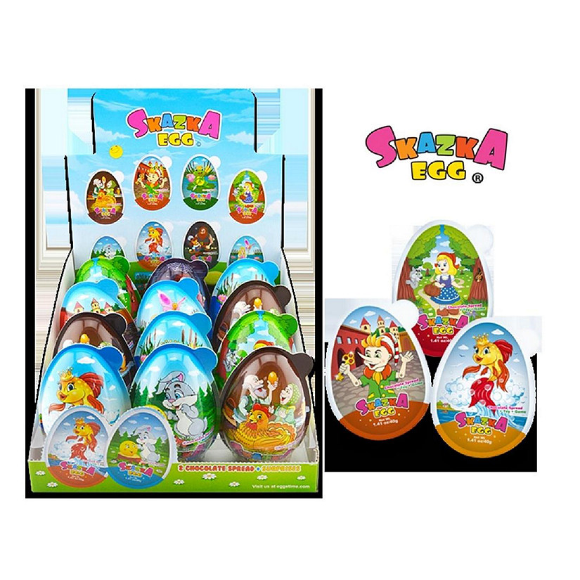 Skazka Egg SE12 1.4 oz Giant Egg with 2 Cups of Choco & Surprises - Pack of 3 Image