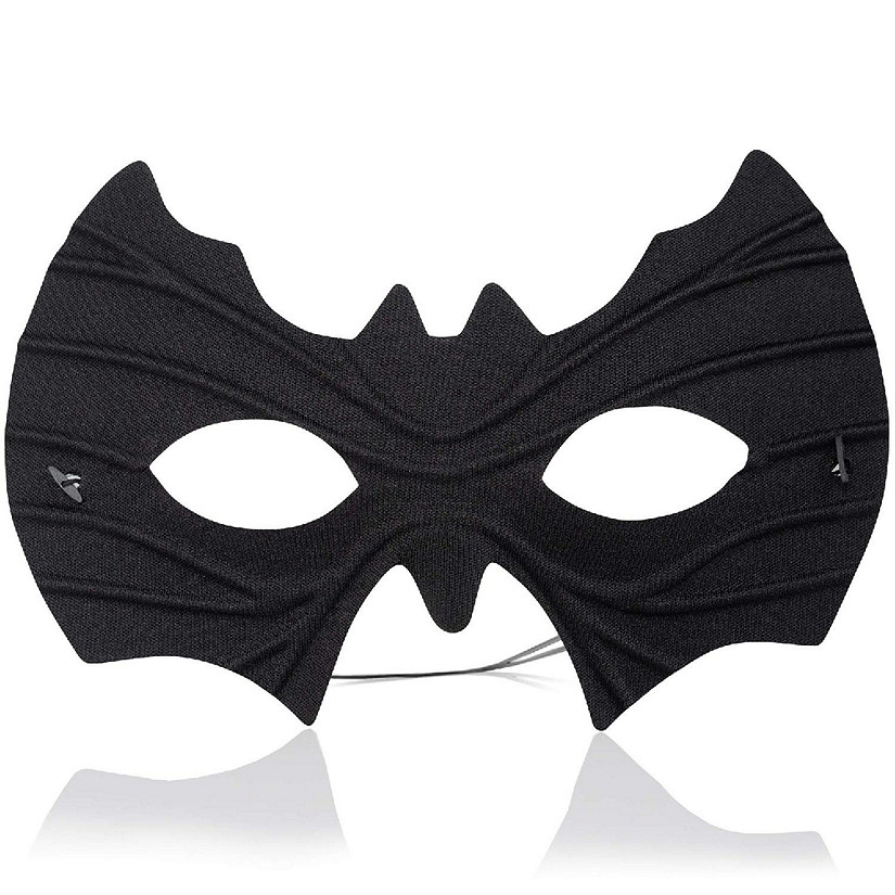Skeleteen Bat Eye Mask Costume - Superhero Black Bat Face Masks Dress Up Costume Accessories for Adults and Kids Image