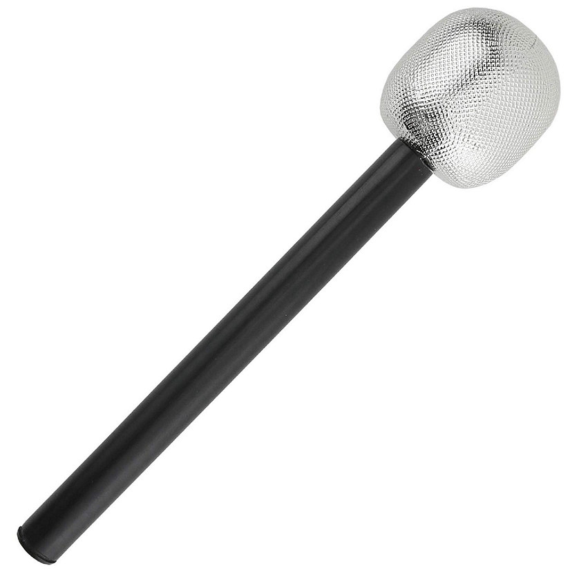 Skeleteen Stage Mic Costume Prop - Rock Star Toy Microphone Party Favor Decorative Props Costume Accessory - 1 Piece Image