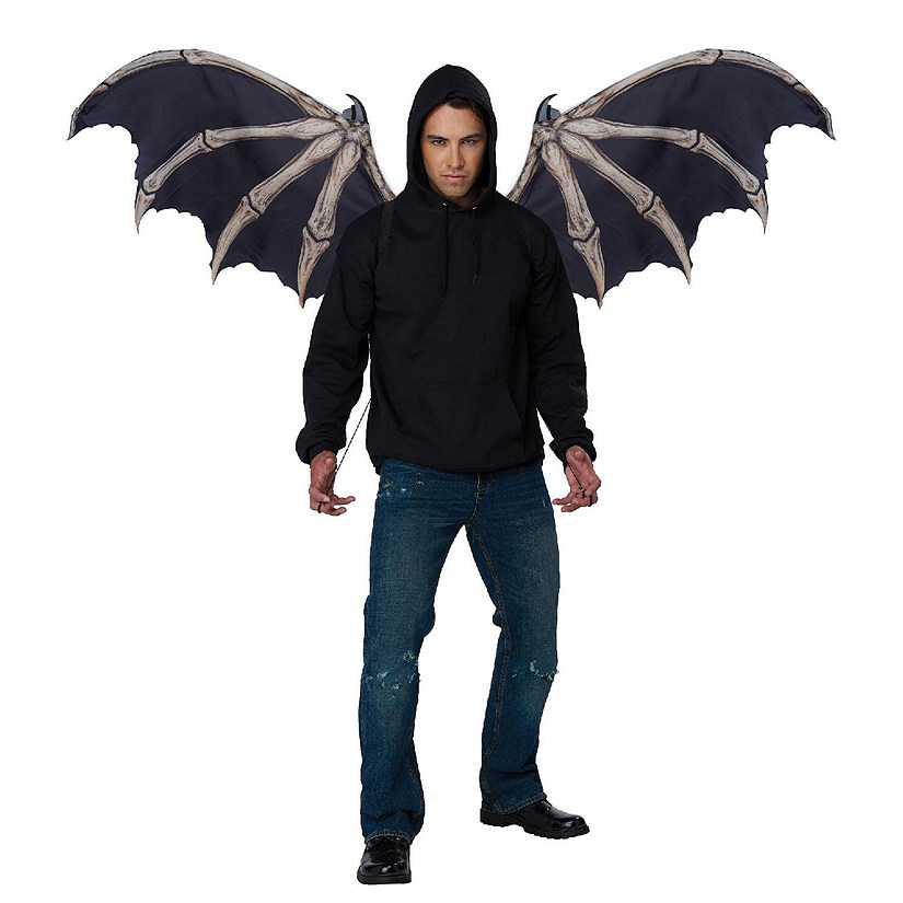 Skeleton Bone Costume Wings  One Size Fits Most Image