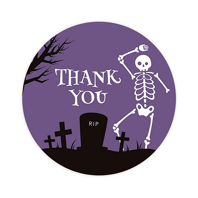 Skeleton Graveyard Halloween TY 2in 40pk Image