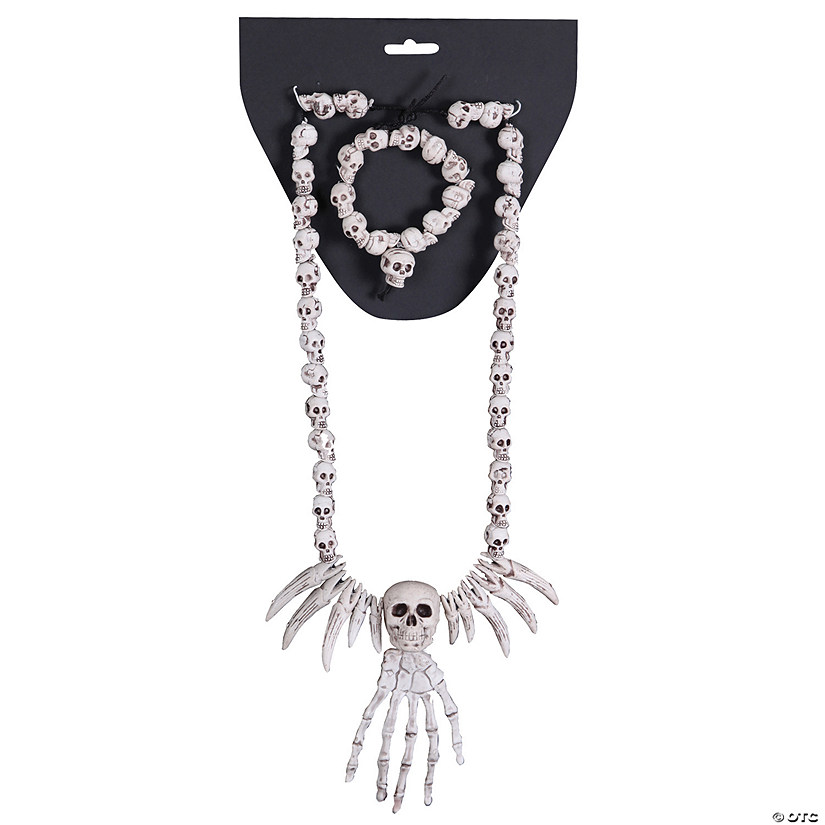 Skull Necklace And Bracelet Image