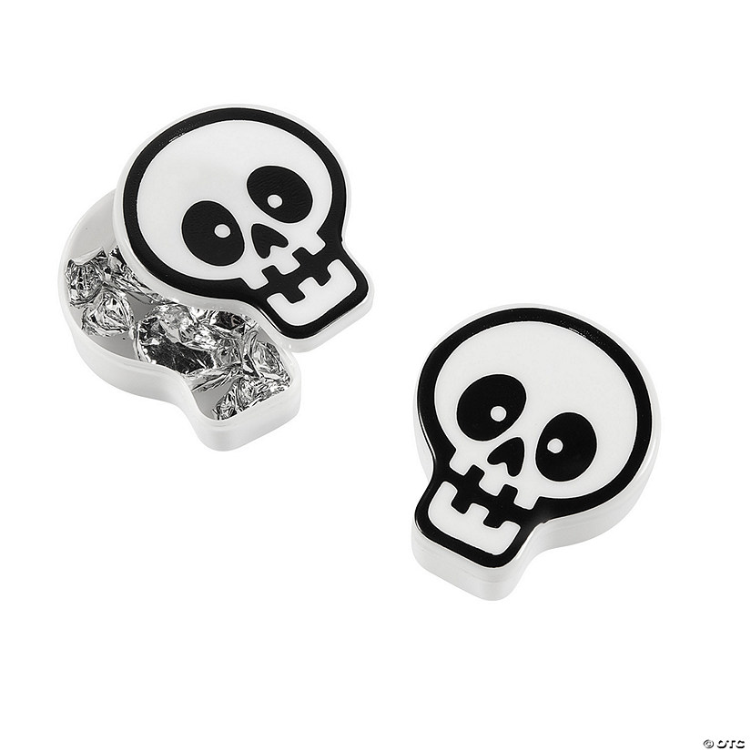 Skull-Shaped Favor Containers - 12 Pc. Image