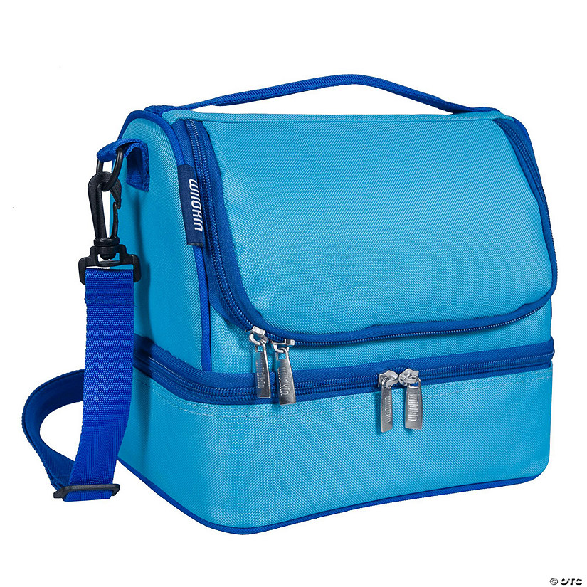 Sky Blue Two Compartment Lunch Bag Image