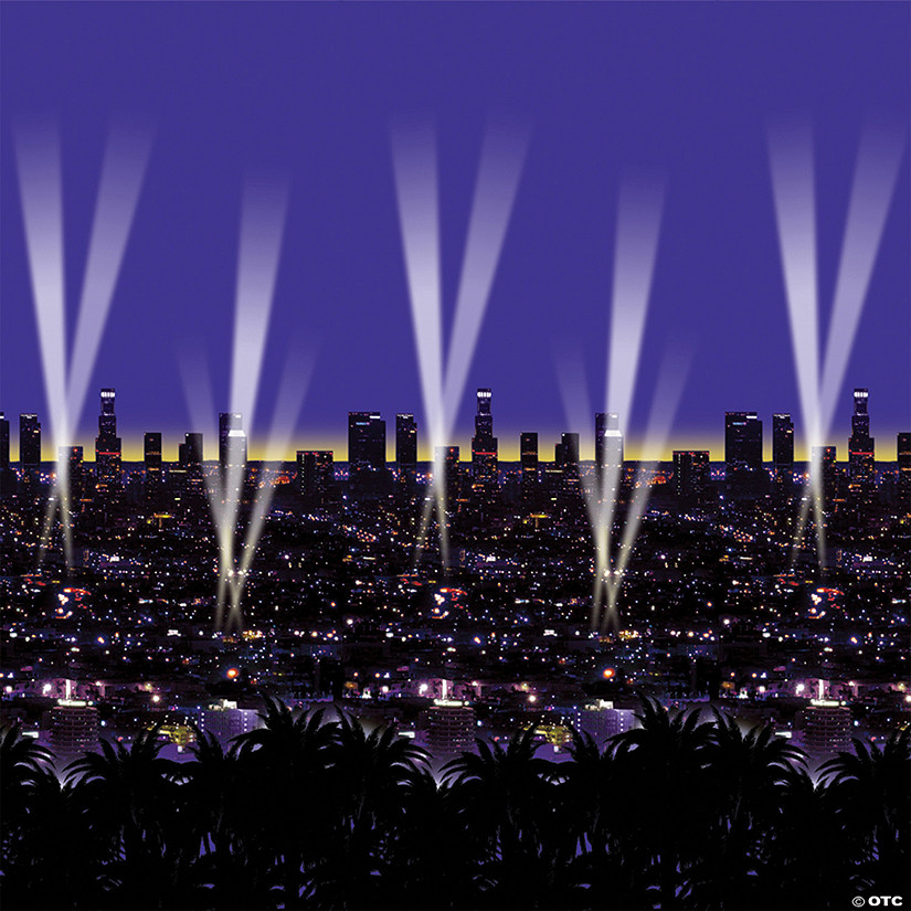 Skyline Starry Night Backdrop Image