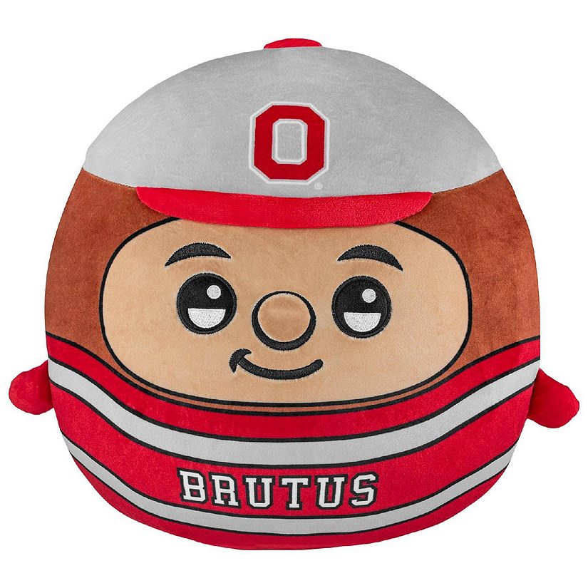 Sleep Squad Ohio State Buckeyes Brutus 12" Kiri Cloud Pillow Plushie