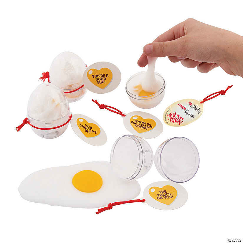 Slime Egg Valentine Exchanges with Card for 12 Image