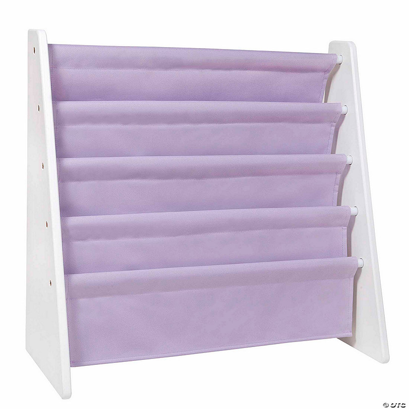 Sling Book Shelf - White w/ Lilac Image