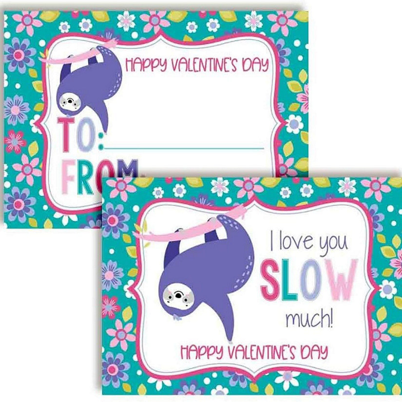 Sloth Classroom Valentines 30pc. by AmandaCreation Image