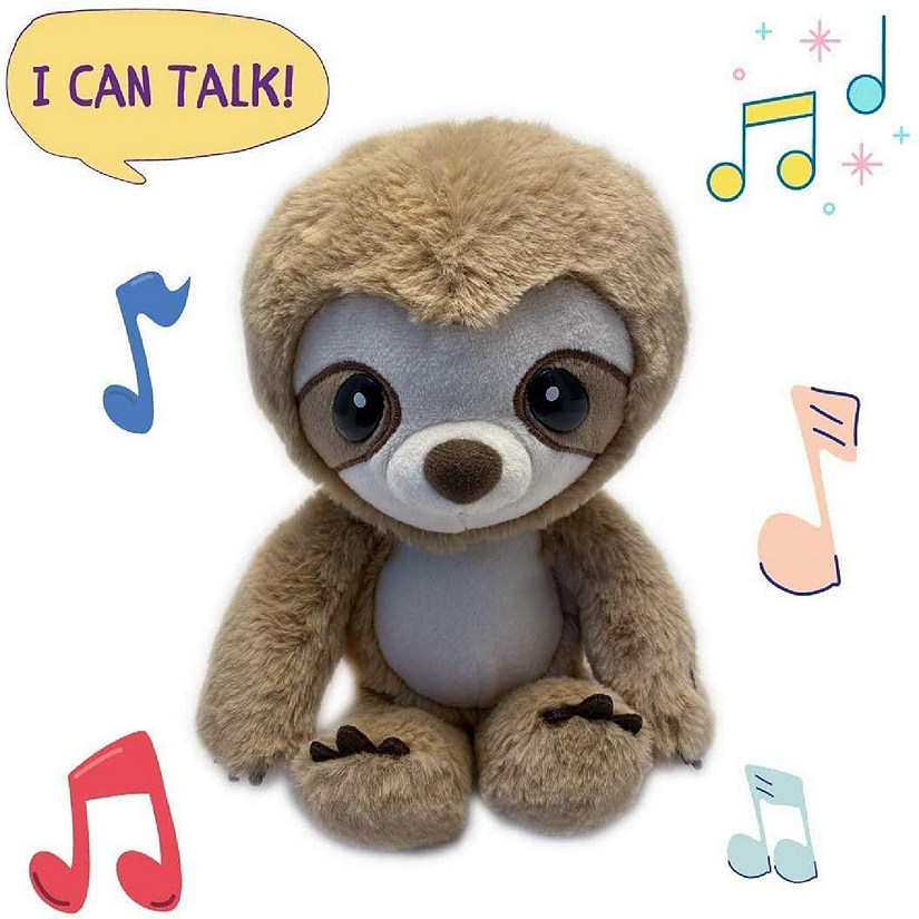 Sloth Mimic Repeats Talk Back Plush Early Learning Kids Toy Animal Mighty Mojo Image