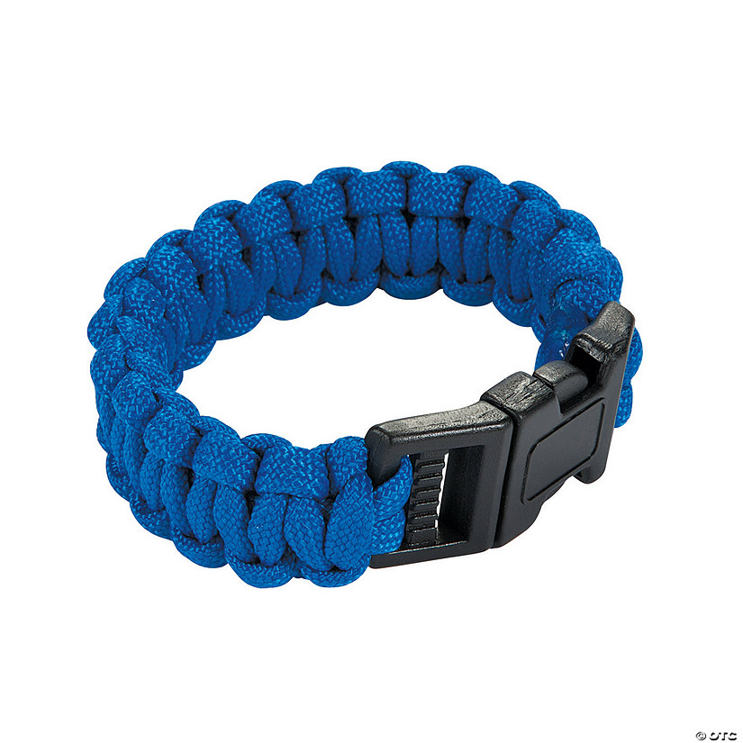 Small Blue Paracord Bracelets - 6 Pc. Image