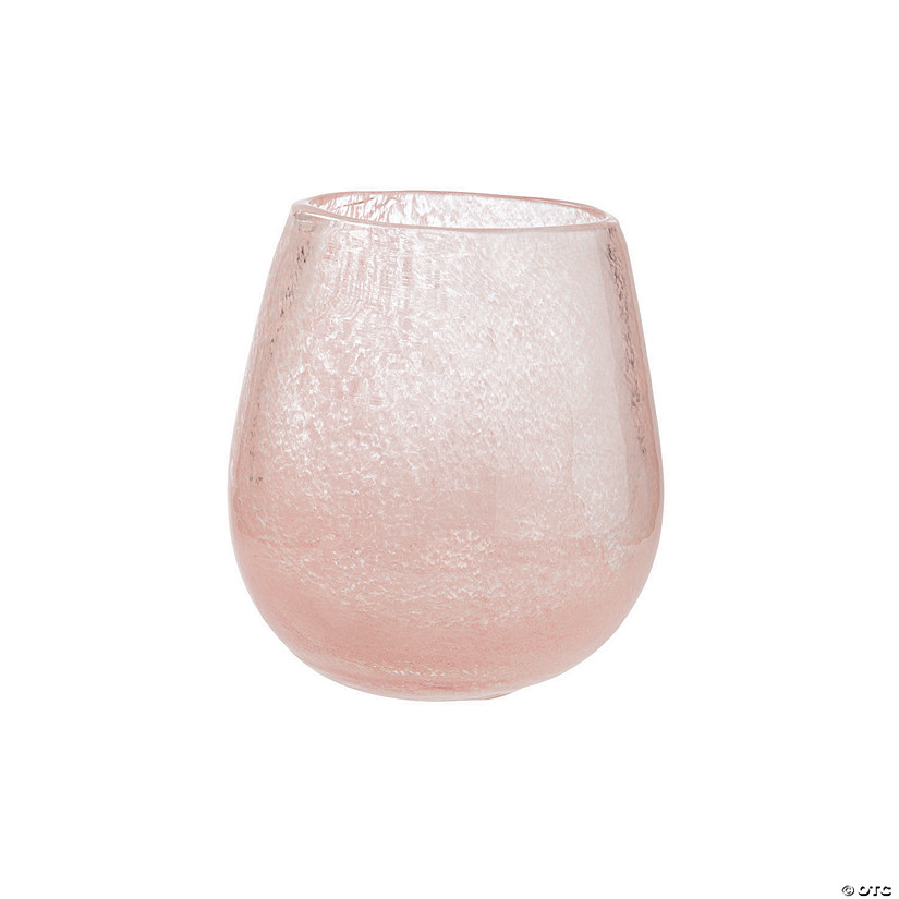 Small Blush Glass Vase Oriental Trading