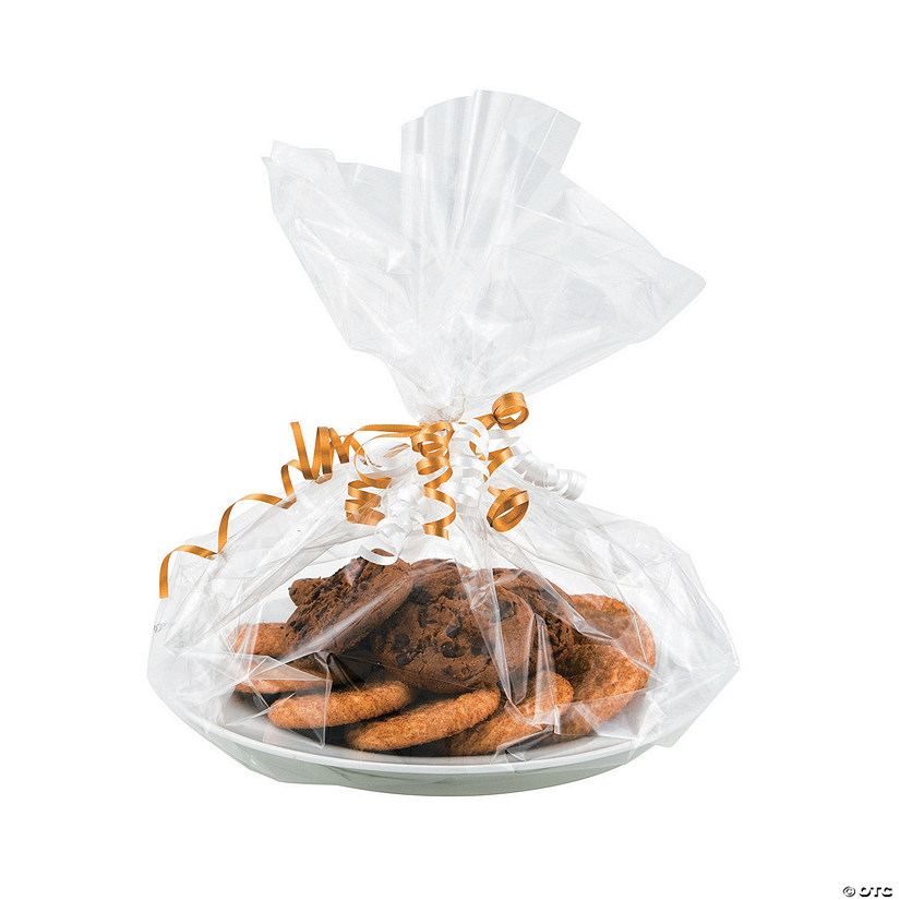 Small Clear Cellophane Basket Bags Oriental Trading
