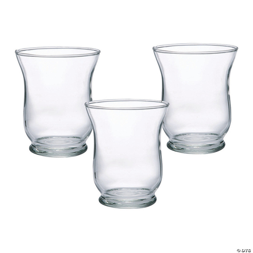 Small Clear Hurricane Candle Holders - 12 Pc. Image