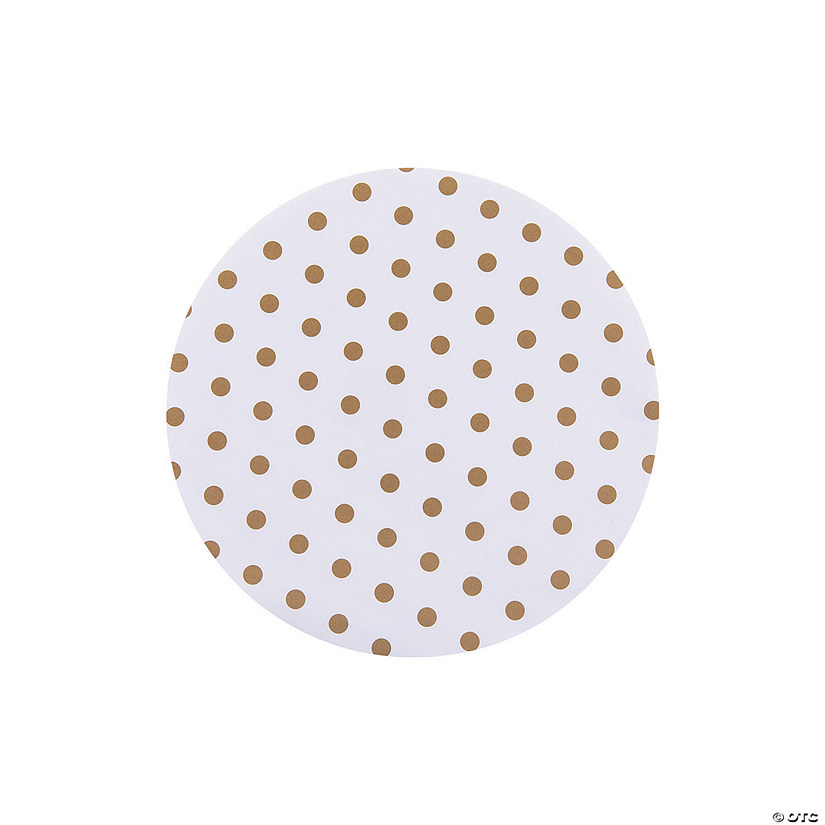 Small Gold Dot Serving Paper Liners Image