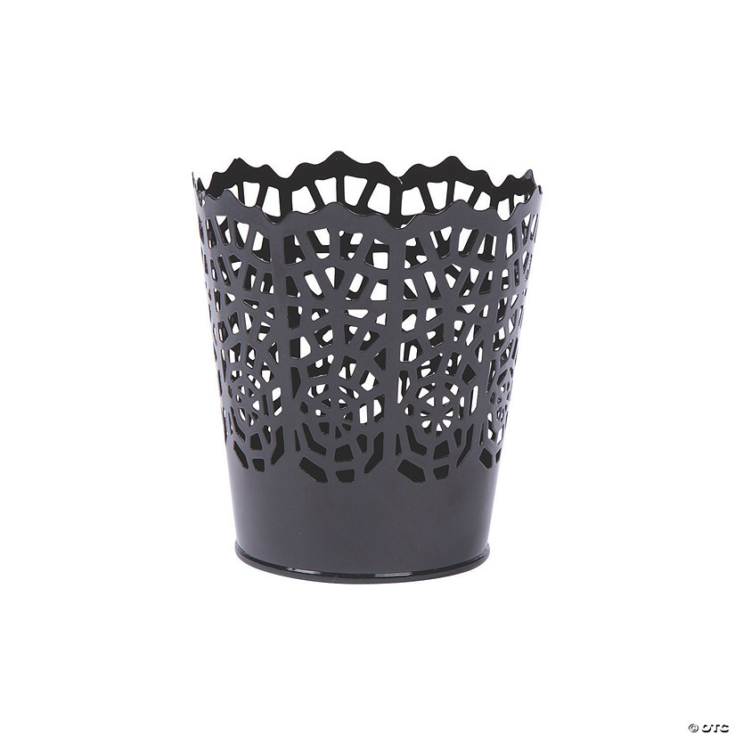 Small Halloween Die-Cut Spider Web Pails - 6 Pc. Image