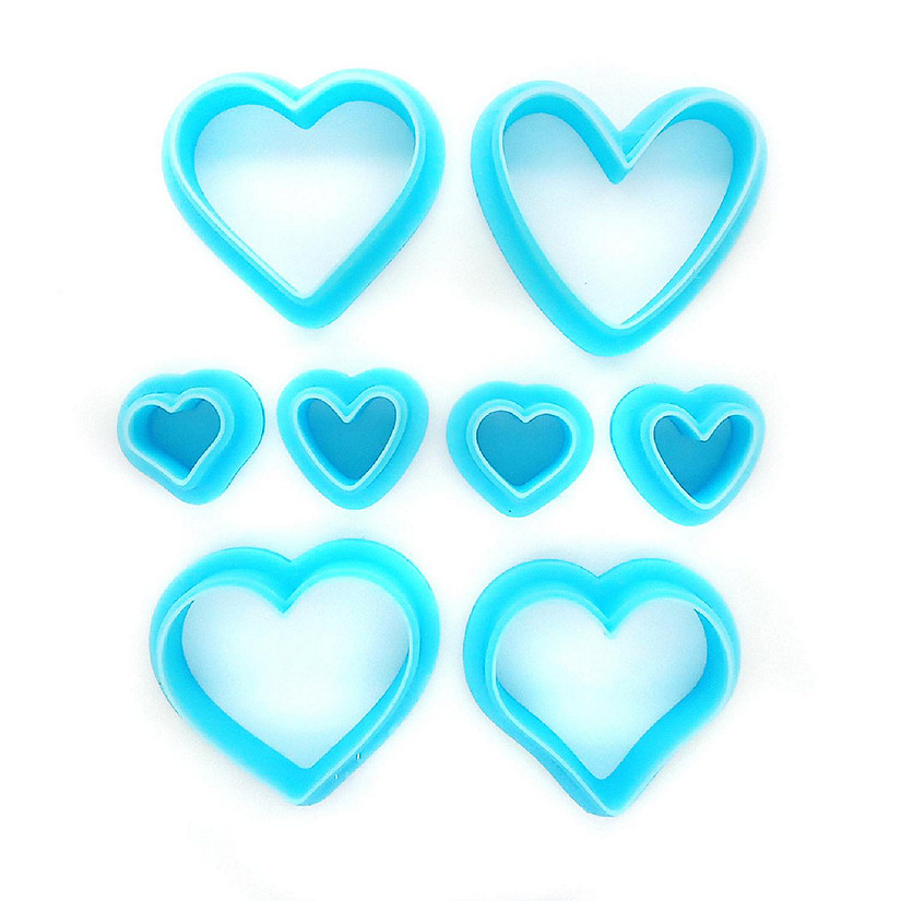 Small Heart Clay Cutters, 2 Sizes, 8 Pieces Total Image